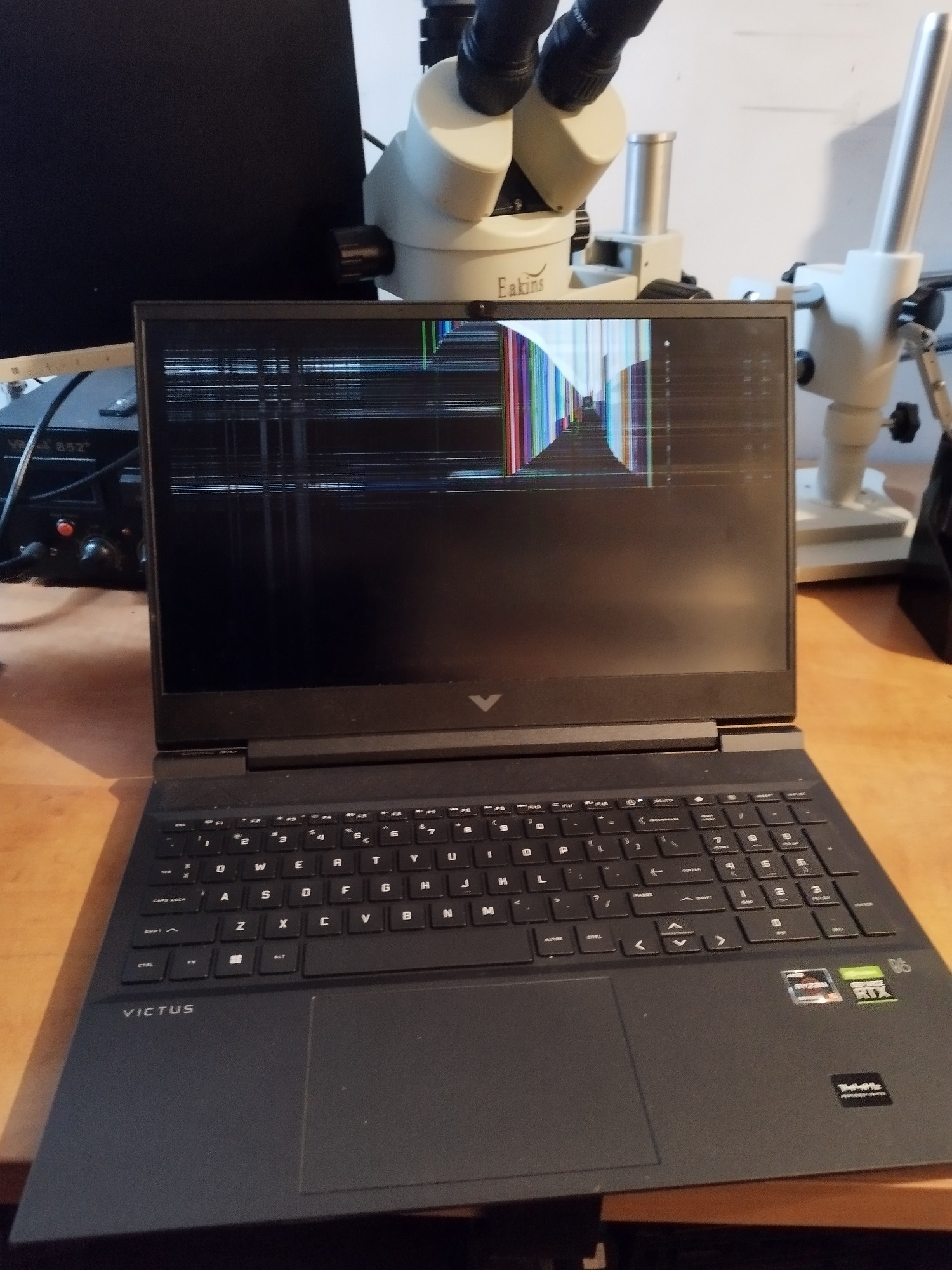 Rozbita matryca w laptopie